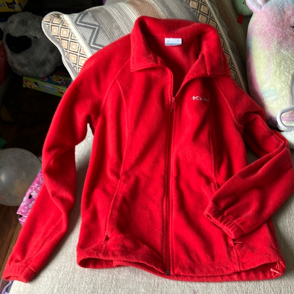 Red Columbia jacket